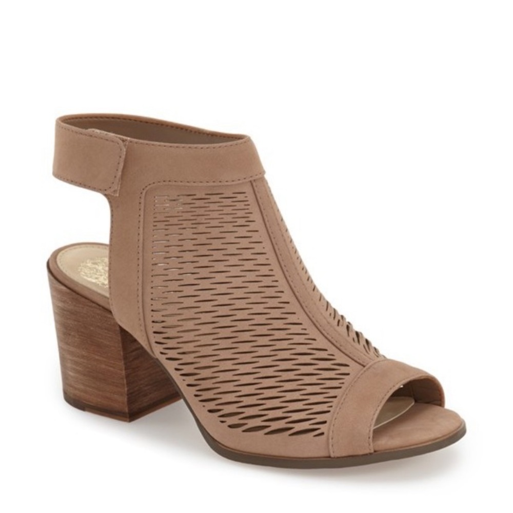 Vince Camuto Lavette Perforated Peep Toe Bootie
